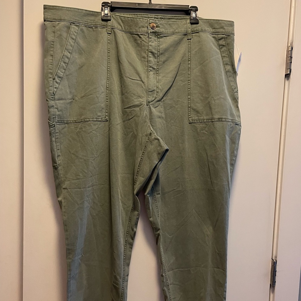 Old Navy High Waisted Straight Canvas Workwear Pants